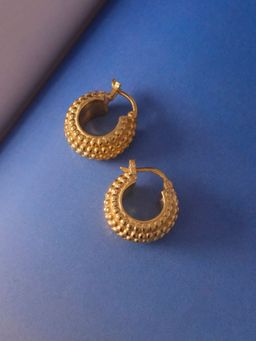 ANUSHKA JAIN JEWELLERY - Lined Dotted Hoops