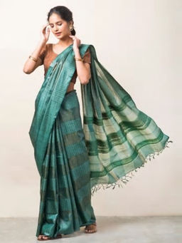 Fabindia - Silk Tussar Textured Sari