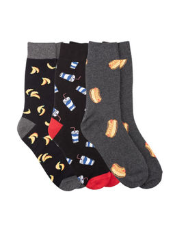 The Tie Hub - Multi Design Bright Socks (Pack of 3)