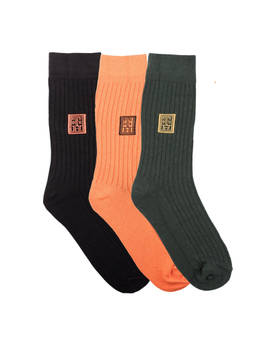 The Tie Hub - Solid Crew Length Socks (Pack of 3)