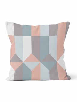 Encasa Homes - Cushion Covers - Printed Cotton Twill Fabric - Blocks (12x12 inches)