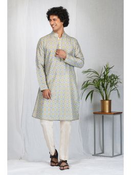 Eleven Brothers - Beige Window Printed Kurta Set (Set of 2)