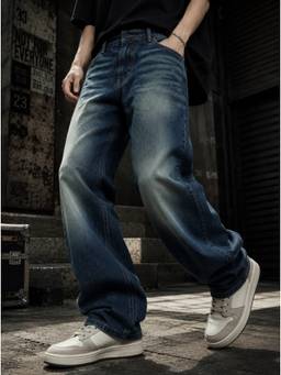 Bene Kleed - Men'S Relaxed Fit Blue Denim Jeans