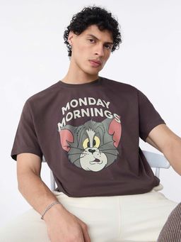 The Souled Store - Originals Tom and Jerry: Monday Morning Oversized T-Shirt