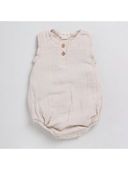 Cot and Candy - Half Sleeve Oatmeal Bubble Romper for Kids