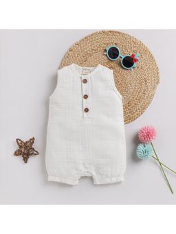 Cot and Candy - Half Sleeve Milk Half Romper for Kids