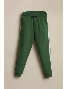 Allen Solly - Boys Green Solid Joggers