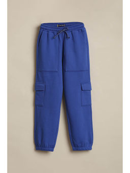 Allen Solly - Boys Blue Solid Cargo