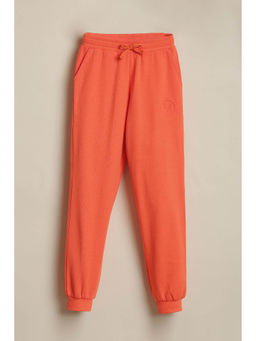 Allen Solly - Boys Orange Solid Joggers