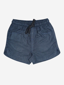 KiddoPanti - Girls Navy Blue Basic Hot Shorts