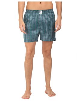U.S. POLO ASSN. - Men Green & Navy Blue I691 Natural Cotton Boxers (Pack of 2)