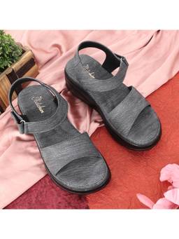 Padchin - Women Grey Wedges Heels
