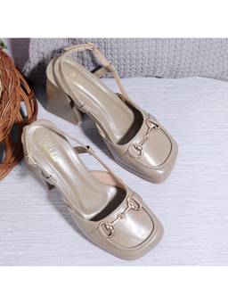Padchin - Women Beige Trendy Sandal Heels