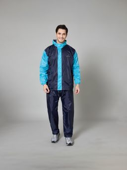The Clownfish - Unisex Colorblock Raincoat with Pant (Set of 2)