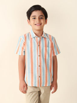 Fabindia - Multi Color Cotton Blend Printed Shirt