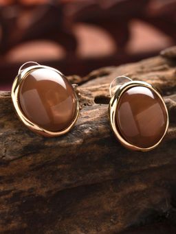 E2O - Brown Stud Earrings