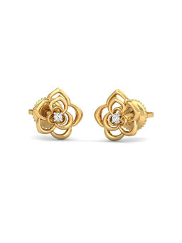 KuberBox - Pratika Stud Earrings 18K Gold