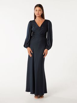 Forever New - Marla Twist Front Satin Maxi Dress