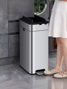 Savya Home - Pedal Dustbin 20L-Sr Silver