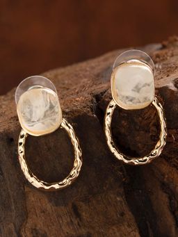 E2O - White Drop Earrings