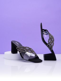 PEPPER - Women Black Block Heels