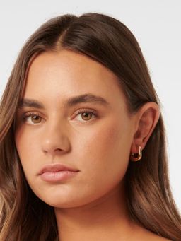 Forever New - Signature Sofia Small Link Gold Hoop Earrings