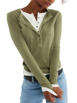 Free People - Jamie Henley Top - Green
