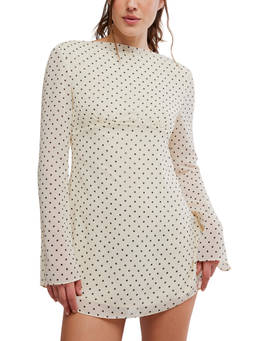 Free People - Jolie Printed Mini Dress - Ivory