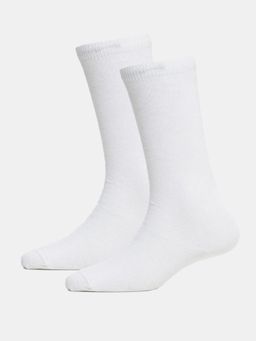Jockey - 7902 Juniors Compact Cotton Solid Knee Length Socks - White (Pack of 2)