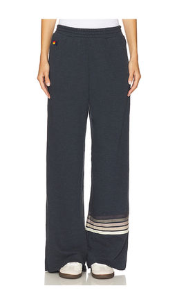 Aviator Nation - Rugby Stitch Wide Leg Pocket Sweatpant