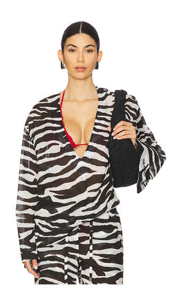 THE ATTICO - Zebra Printed Top