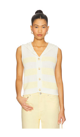 Central Park West - Daphne Striped Hooded Tank