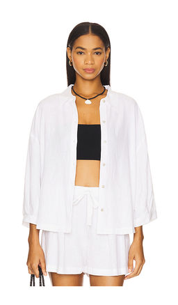 eberjey - Linen Blend Relaxed Sleeve Top