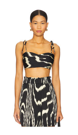 Eugenia Fernandez - Turrito Crop Top Turquoise