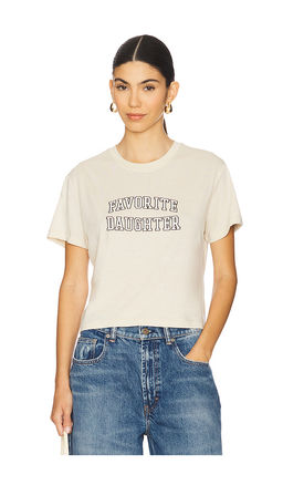 Favorite Daughter - Cropped Collegiate Tee