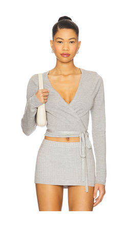 Frankies Bikinis - Whisper Knit Wrap Top