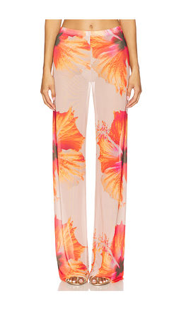 Good American - Gauze Mesh Wide Leg Pant