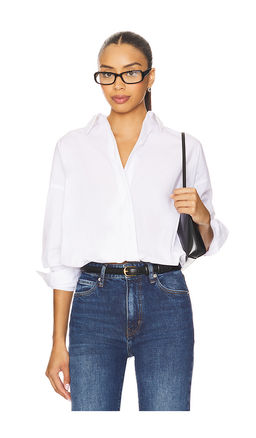 Good American - Poplin Bubble Shirt