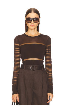 Helmut Lang - Spaced Sheer Top
