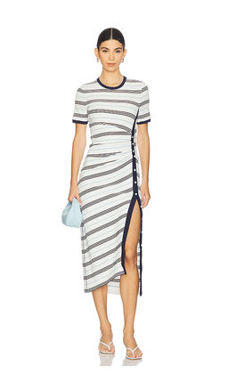 SIMKHAI - Shanna Short Sleeve Midi Dress