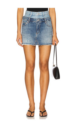 SIMKHAI - Salix Double Waistband Mini Skirt