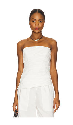 SIMKHAI - Emerson Ruched Bustier Top
