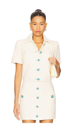 L'AGENCE - Chita Crop Short Sleeve Jacket