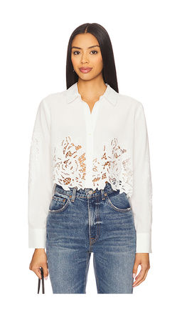 L'AGENCE - Seychelle Cropped Buttondown Shirt