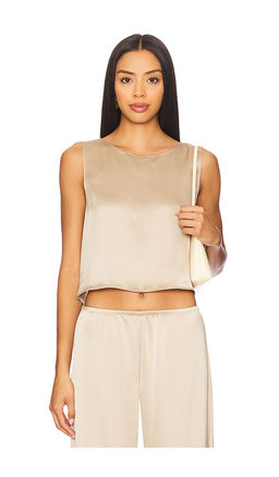 LESET - Barb Crop Sleeveless Crew Top