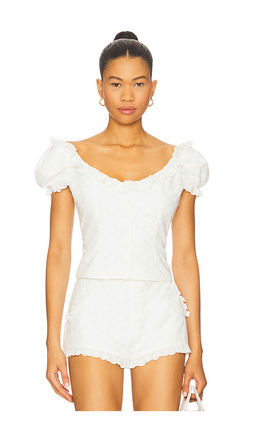 Mirror Palais - Love Letter Eyelet Top