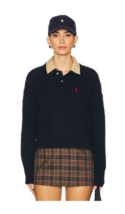 POLO RALPH LAUREN - Cable Wool-cashmere Polo Shirt
