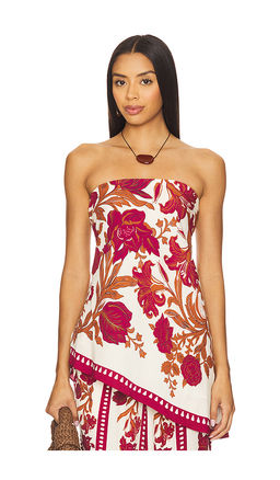 Rococo Sand - Asymmetrical Strapless Top