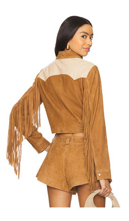 Understated Leather - Combo Fringe Jacket