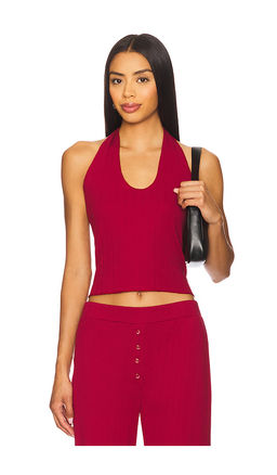 VIR VITA - Pointelle Halter Top